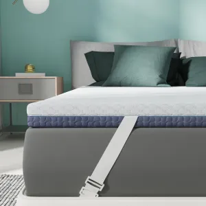 2 Inch Memory Foam Mattress Topper King Size, Soft Mattress Topper for Back Pain Relief, Orthopedic Bed Topper with 2-Sided Breathable Cover, Ergonomic 5-Zone Design, CertiPUR-US Certified