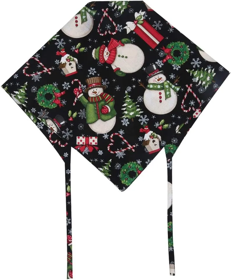 2 Pack Christmas Dog Bandana Reversible Triangle Bibs Scarf Accessories for Dogs Cats Pets Animals