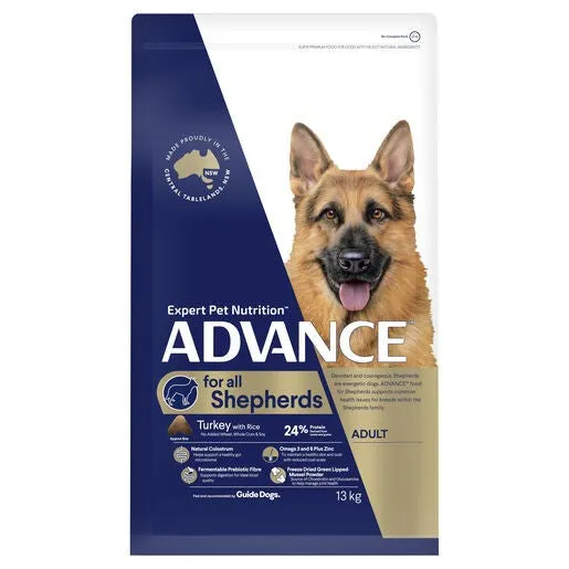 Advance Adult Dog Food For Shepherds Turkey With Rice 13kg