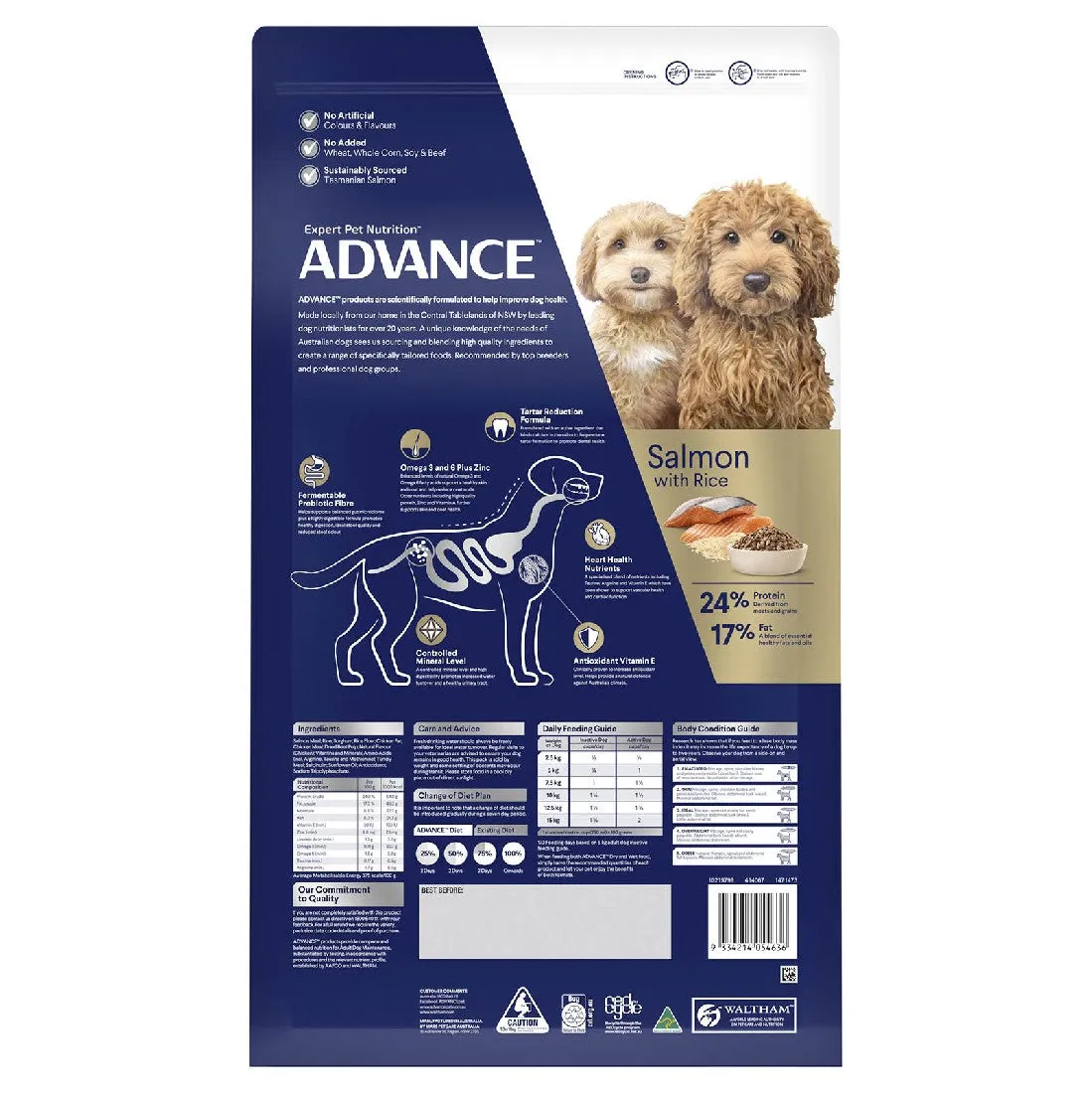 Advance Dog Food For Small Oodles Salmon And Rice 13kg