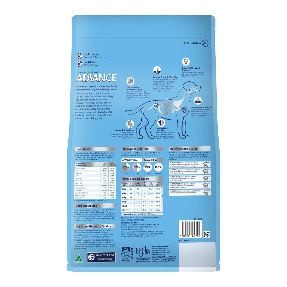 Advance Puppy Rehydratable Toy & Small Breed Chicken With Rice 3kg