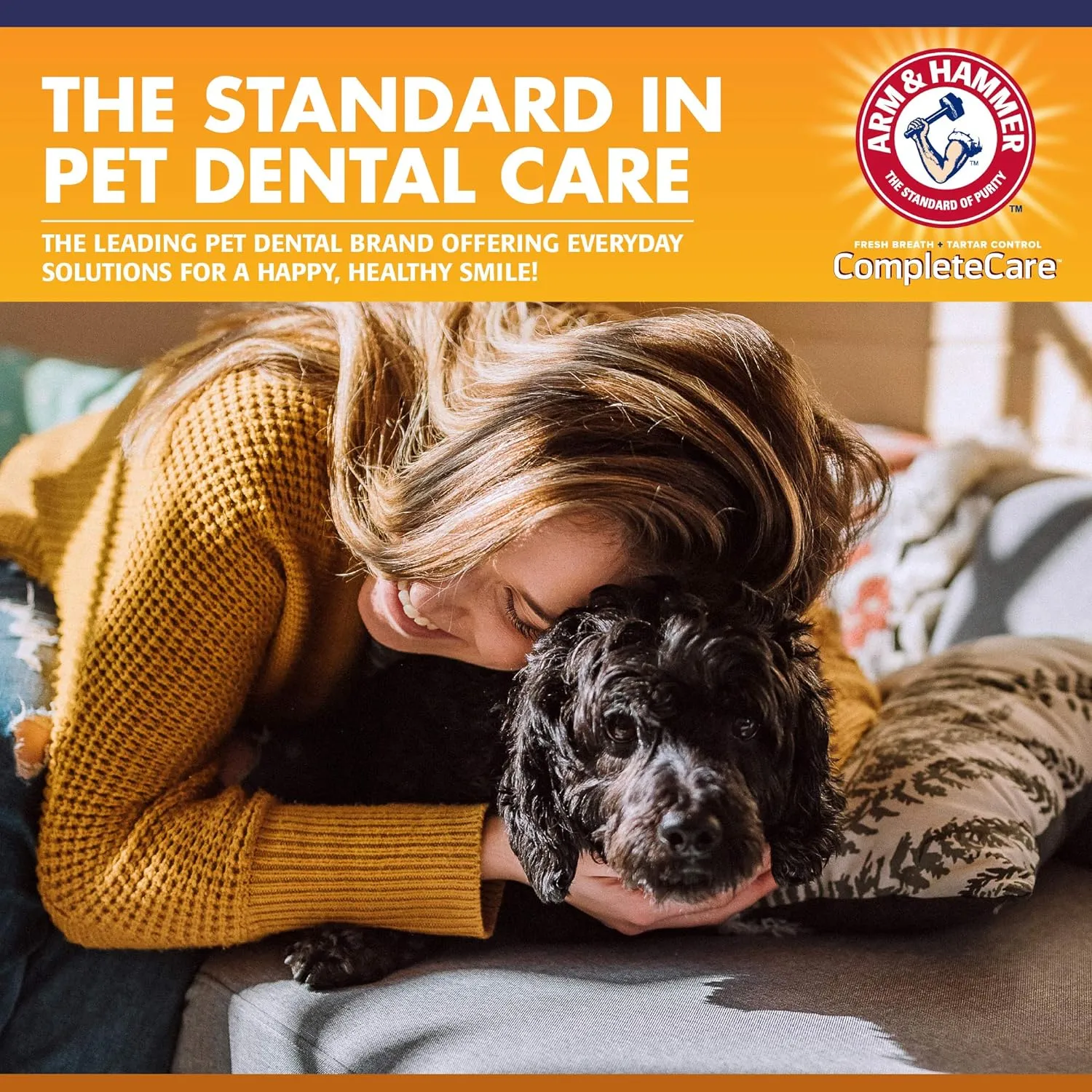 Arm & Hammer Complete Care Puppy Essentials Dental Kit - Includes Small Dog Toothbrush and Toothpaste for Puppies, 2.5 Oz in Peanut Butter Flavor, & Microfiber Finger Brush - Ideal for Fresh Breath