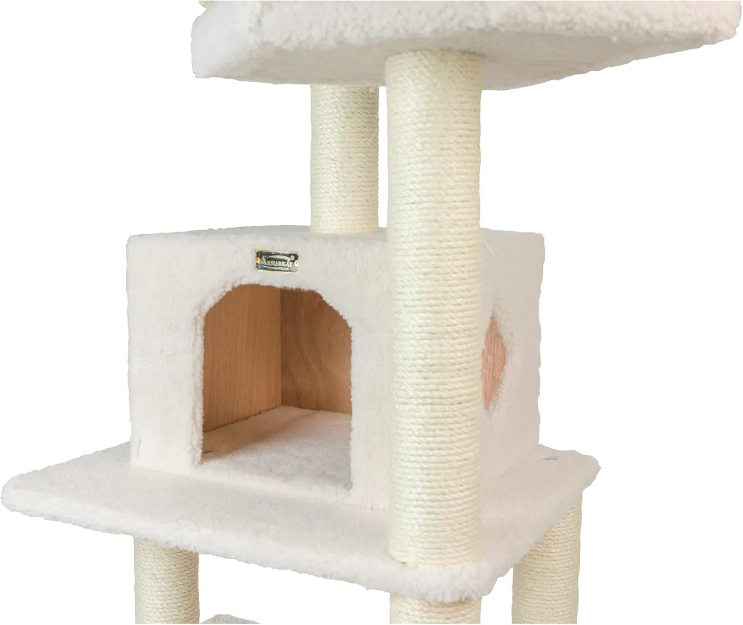 Armarkat Cat Tree Model B7801, Alabaster, 32"(L)X27"(W)X78"(H)
