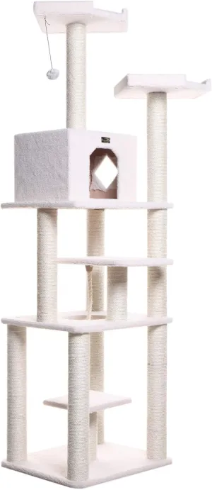 Armarkat Cat Tree Model B7801, Alabaster, 32"(L)X27"(W)X78"(H)