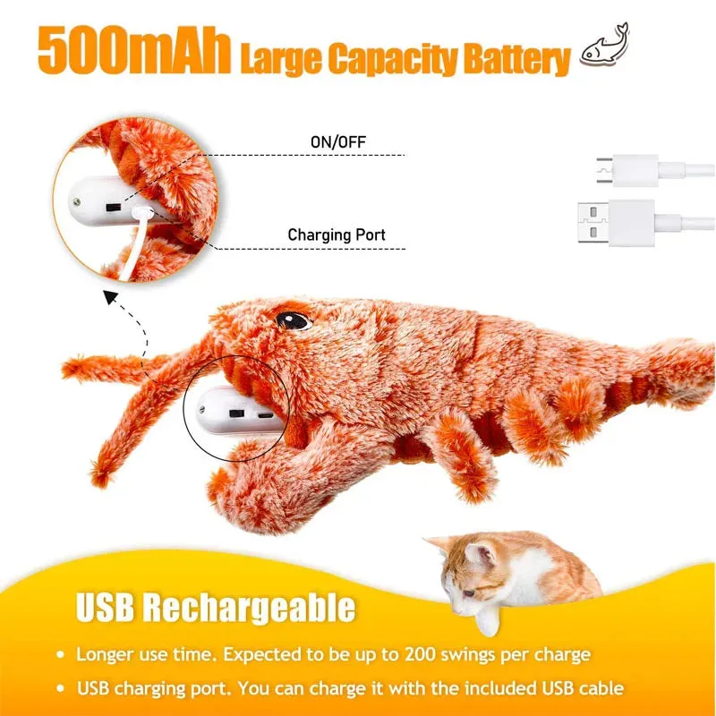 Automatic Flopping Lobster Pet Toy