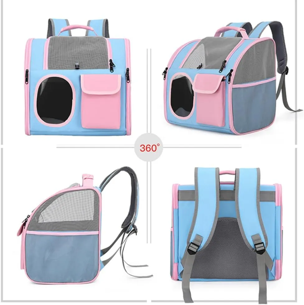 Cat Dog Carrier Backpacks,Pet Backpack Carrier, Bubble Backpack Pet Carriers with Breathable Mesh for Cats Small Dogs Puppies Animals for Travel, Hiking, Camping or Outdoor Use (Green)