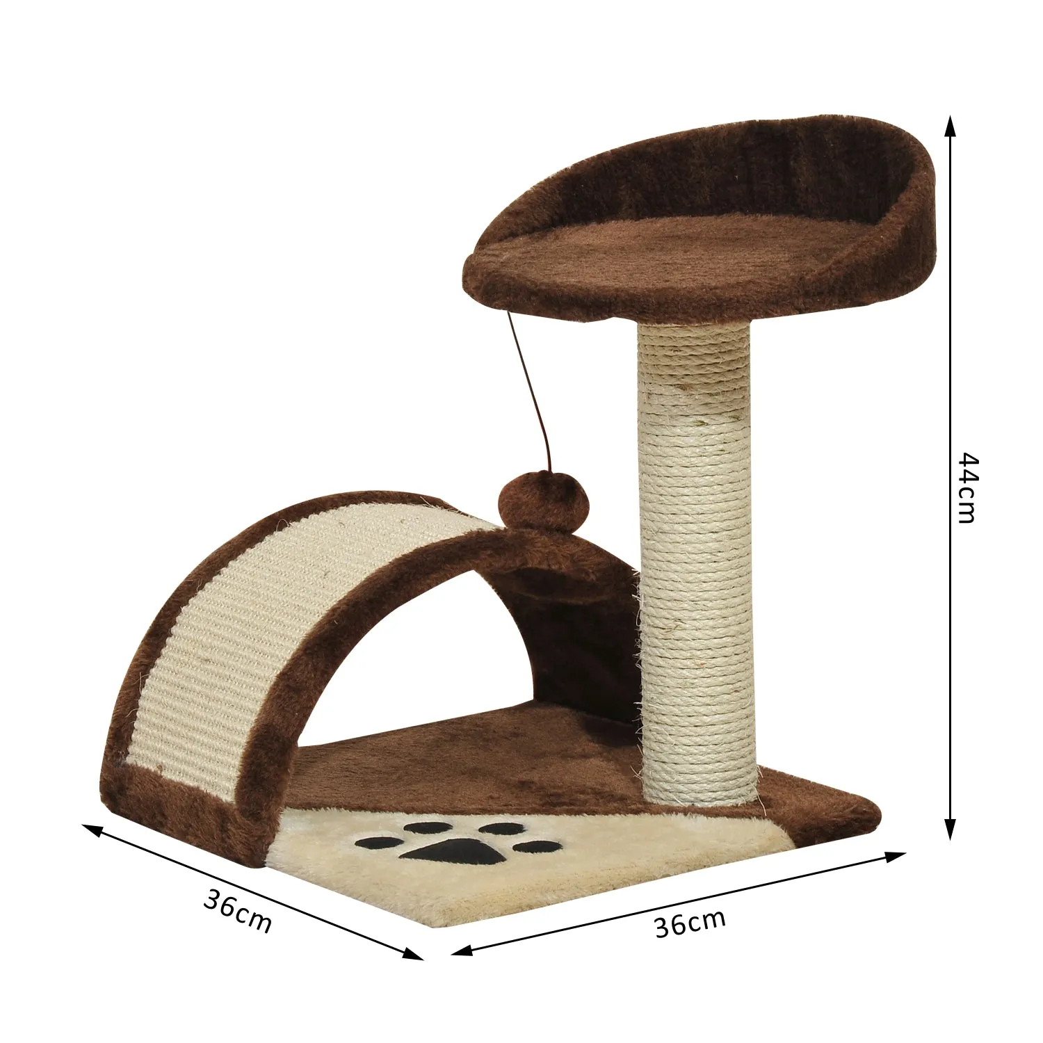 Cat Tree Scratching Brown Climbing Playpen