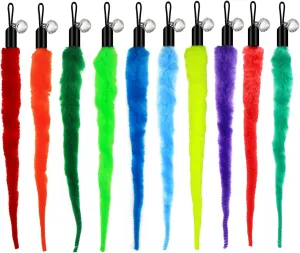 Cat Worms Refills for Wand, 10 Pack Interactive Kitten Worm Replacements, Cat Toy Attachments for Cat Wand Teaser