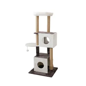 CATIO Deluxe Multi-Function Three Level Dual Cat Scratching Tree