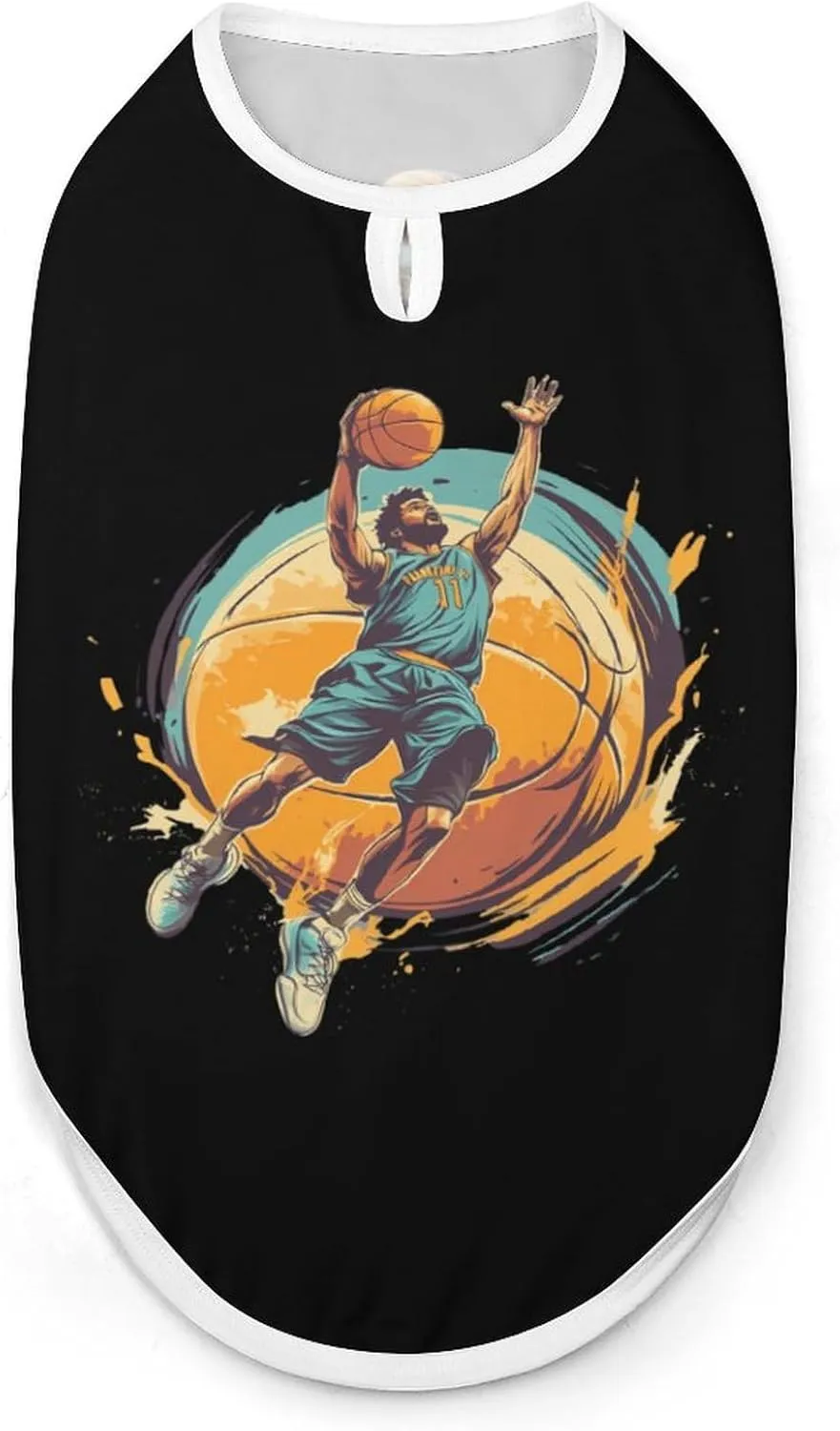 Cool Basketball Player Dog Shirts Summer Pet T Shirts Sleeveless Pet Clothes Dog Vest Tank Tops for Dogs Cats 2XL