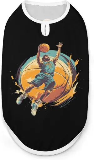 Cool Basketball Player Dog Shirts Summer Pet T Shirts Sleeveless Pet Clothes Dog Vest Tank Tops for Dogs Cats 2XL