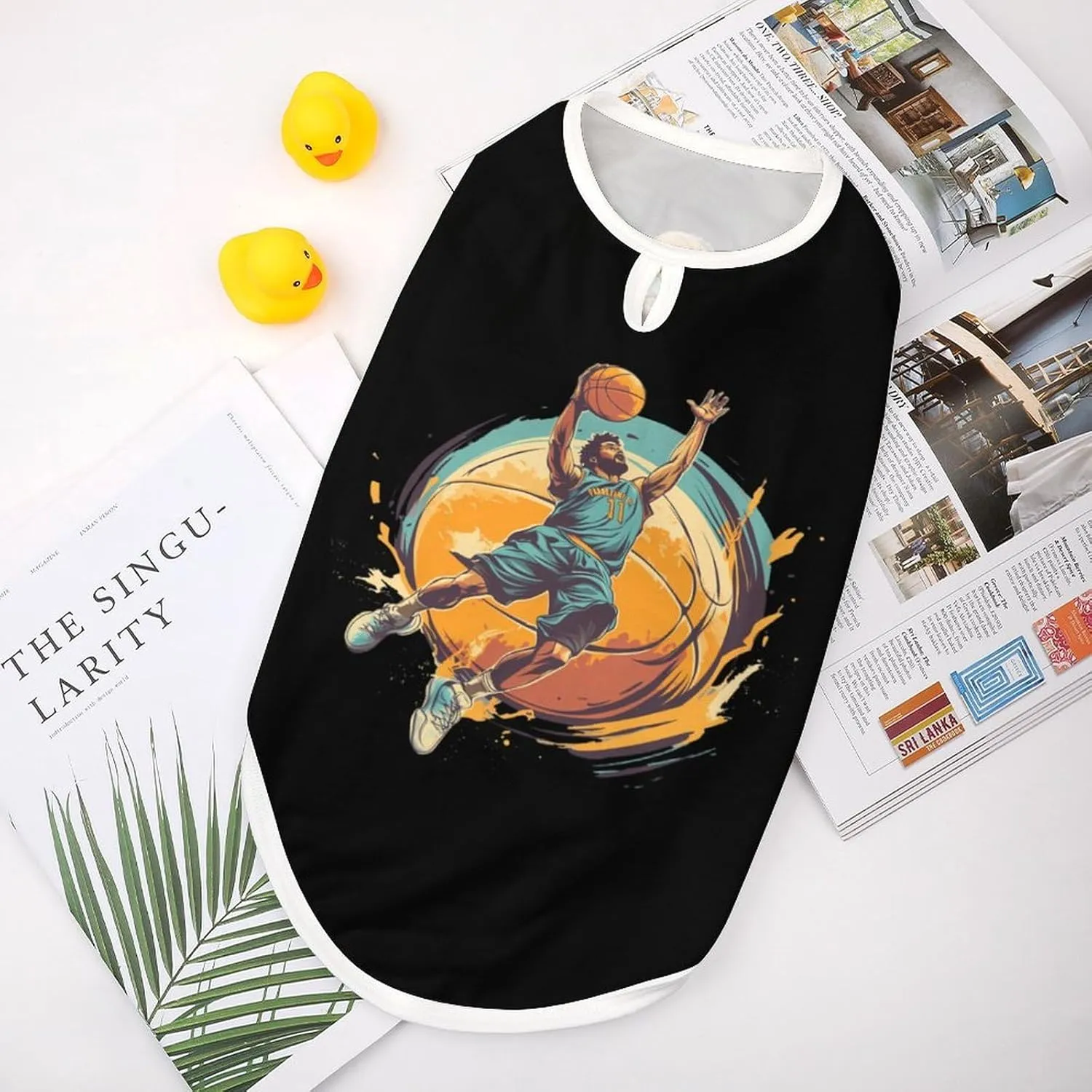 Cool Basketball Player Dog Shirts Summer Pet T Shirts Sleeveless Pet Clothes Dog Vest Tank Tops for Dogs Cats 2XL