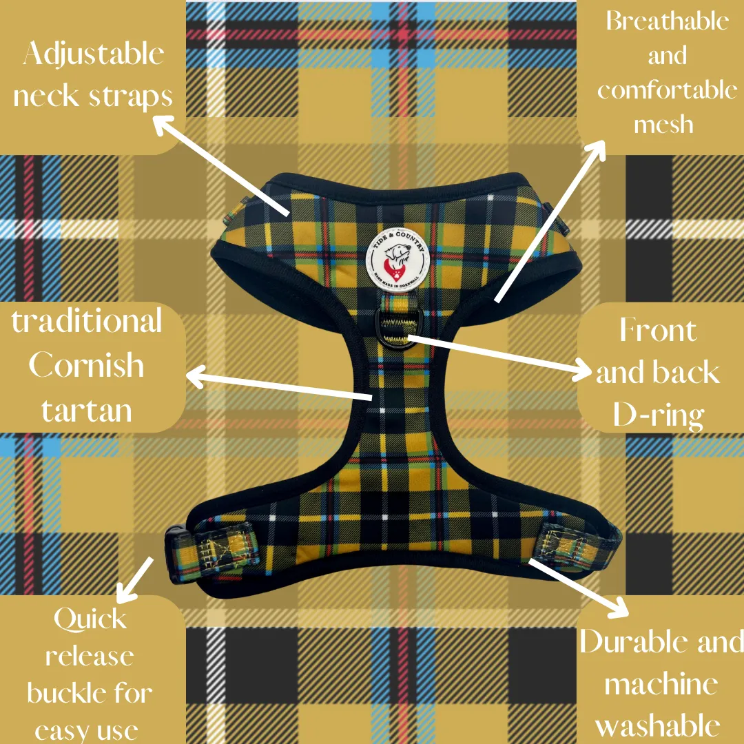 Cornish Tartan Dog Harness