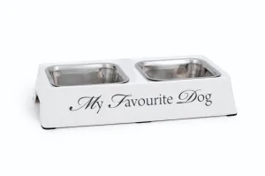 Designed By Lotte Melamine Double Diner My Favourite Dog White