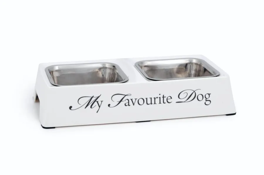 Designed By Lotte Melamine Double Diner My Favourite Dog White