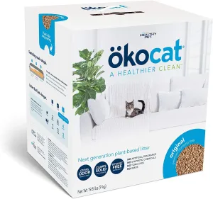 Healthy Pet Okocat Cat Clumping Wood Litter Cat Litter - 19.8 Lbs