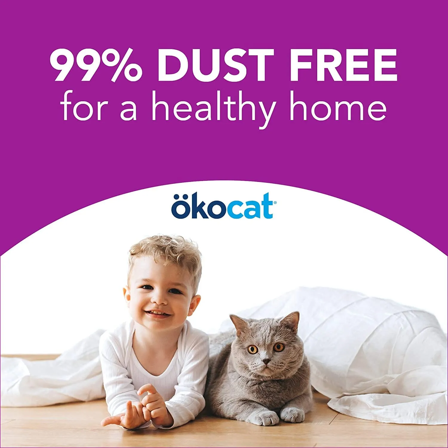 Healthy Pet Okocat Cat Clumping Wood Litter for Long Hair Breeds Cat Litter - 22.2 Lbs