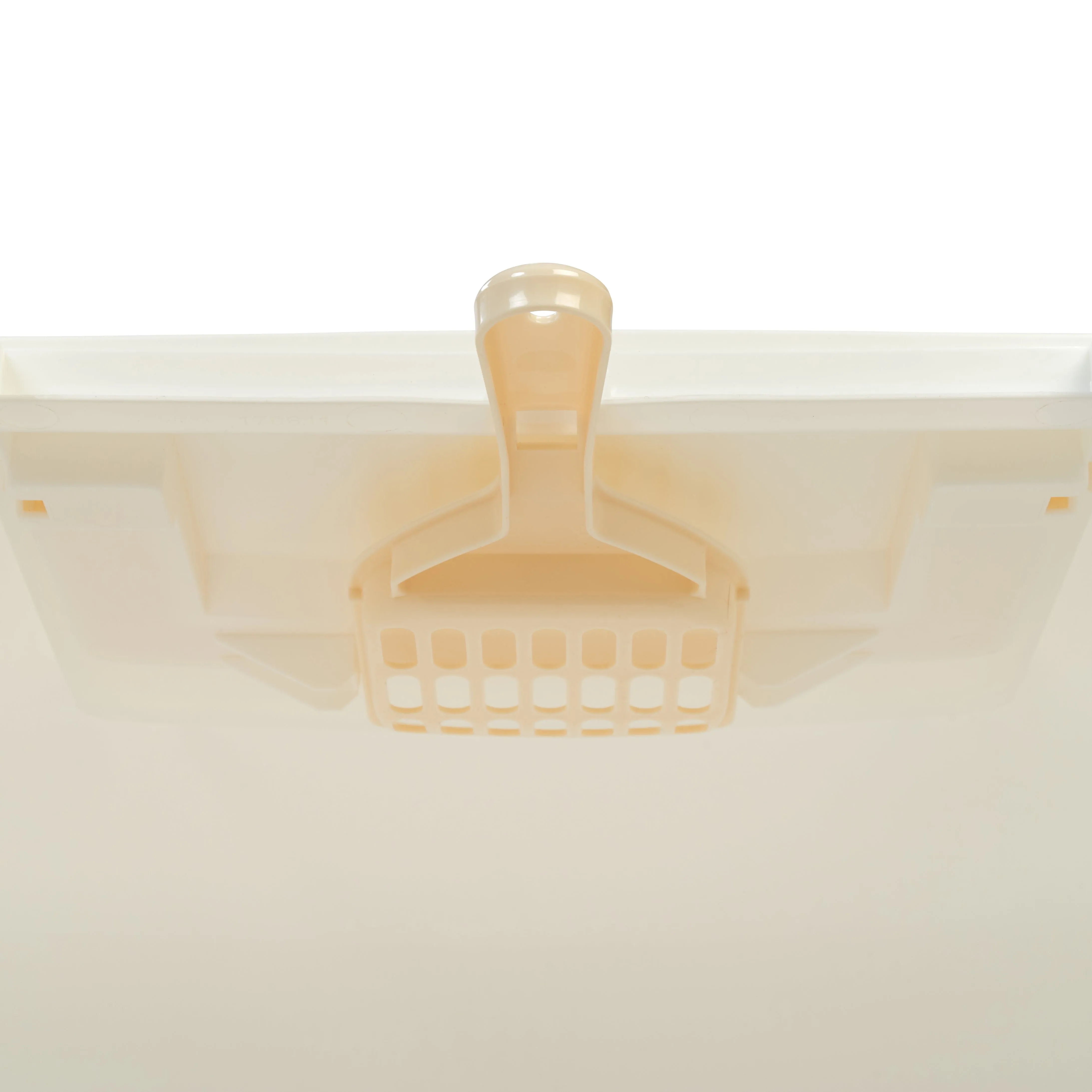 Jumbo Hooded Litter Box with Scoop, Off White