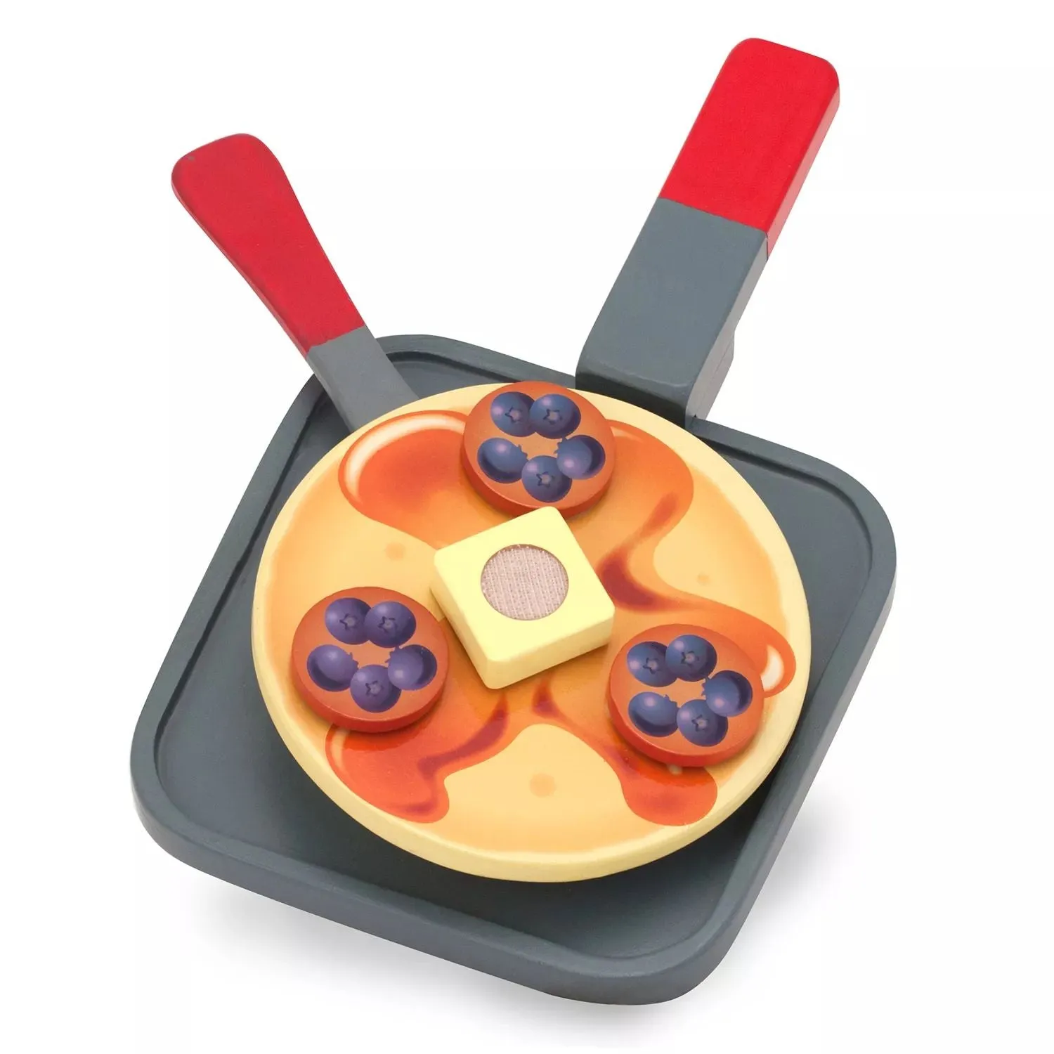 Melissa & Doug Wooden Pancake Food Set that can be flipped over and served Melissa & Doug