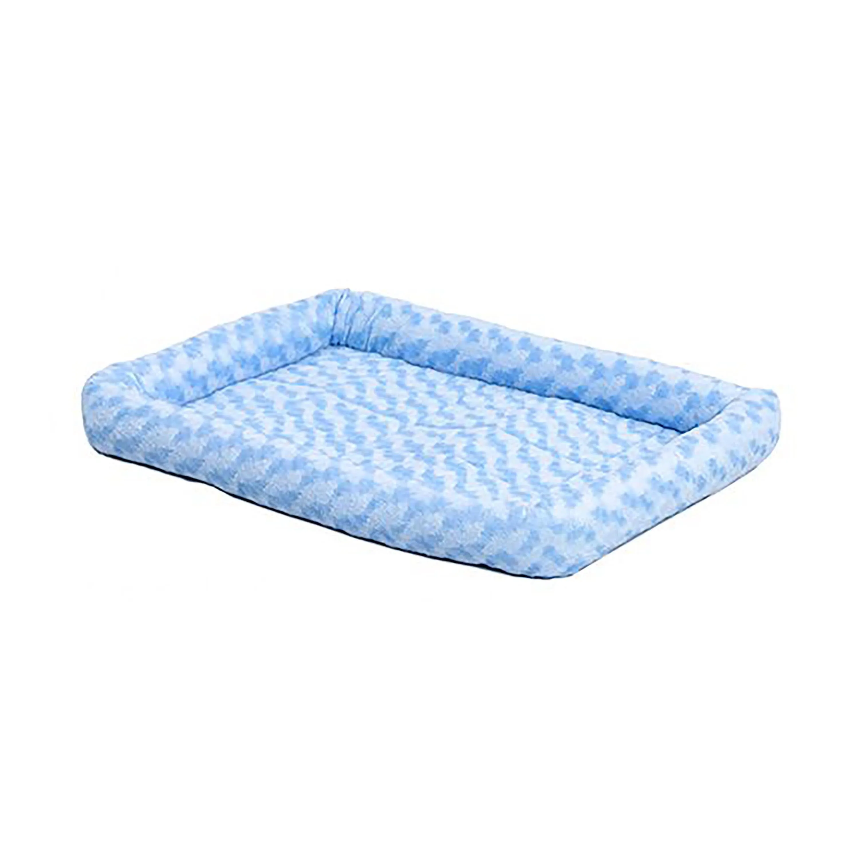 MidWest Homes for Pets QuietTime Bolster Dog Bed Powder Blue 12in X 18in