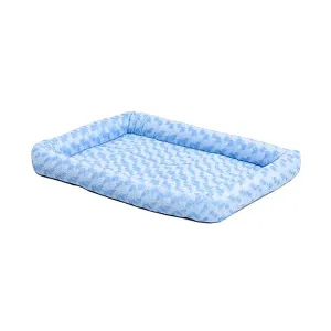MidWest Homes for Pets QuietTime Bolster Dog Bed Powder Blue 20in X 30in