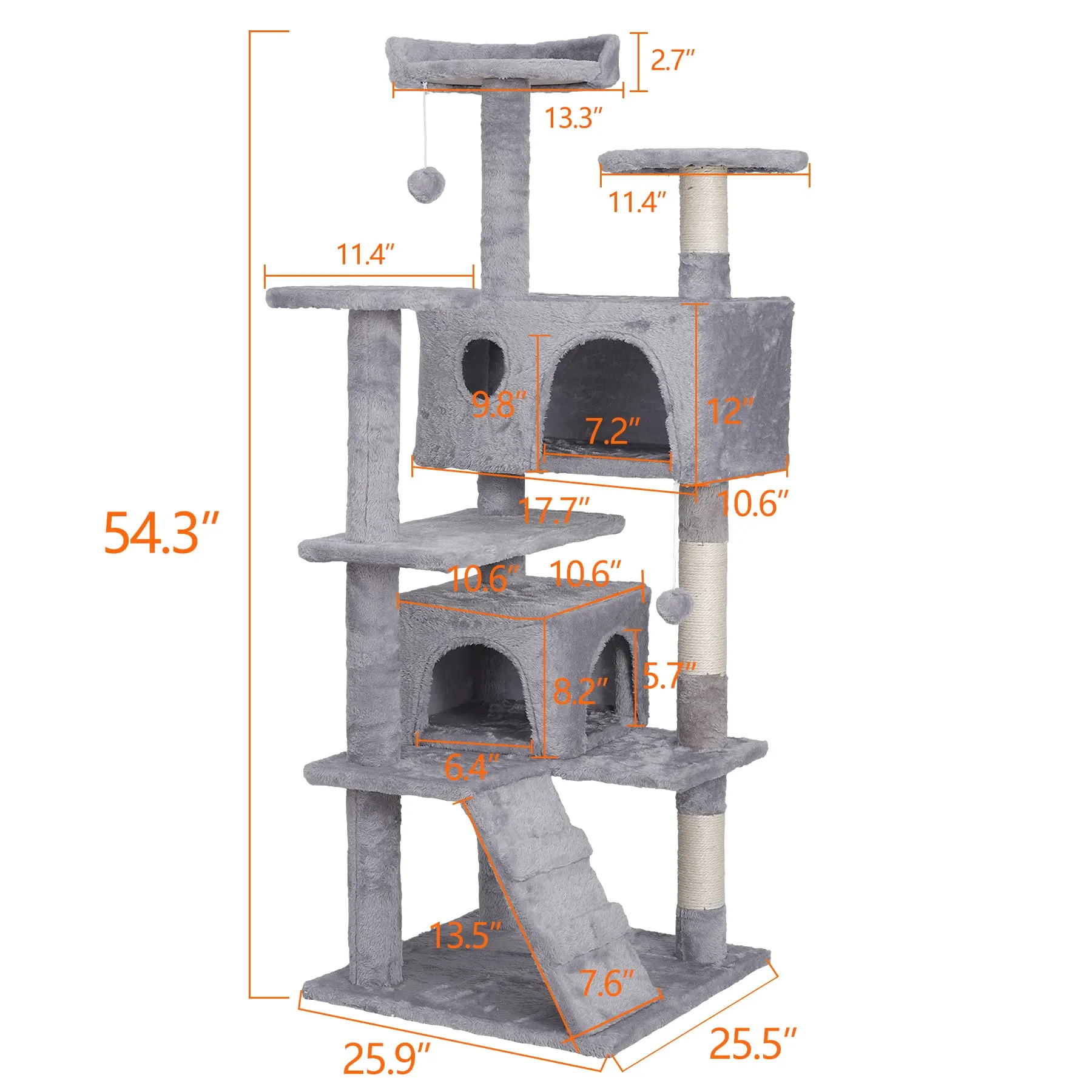 Midwest Nuvo Catitude Multi-Level Cat Furniture Tower - Black
