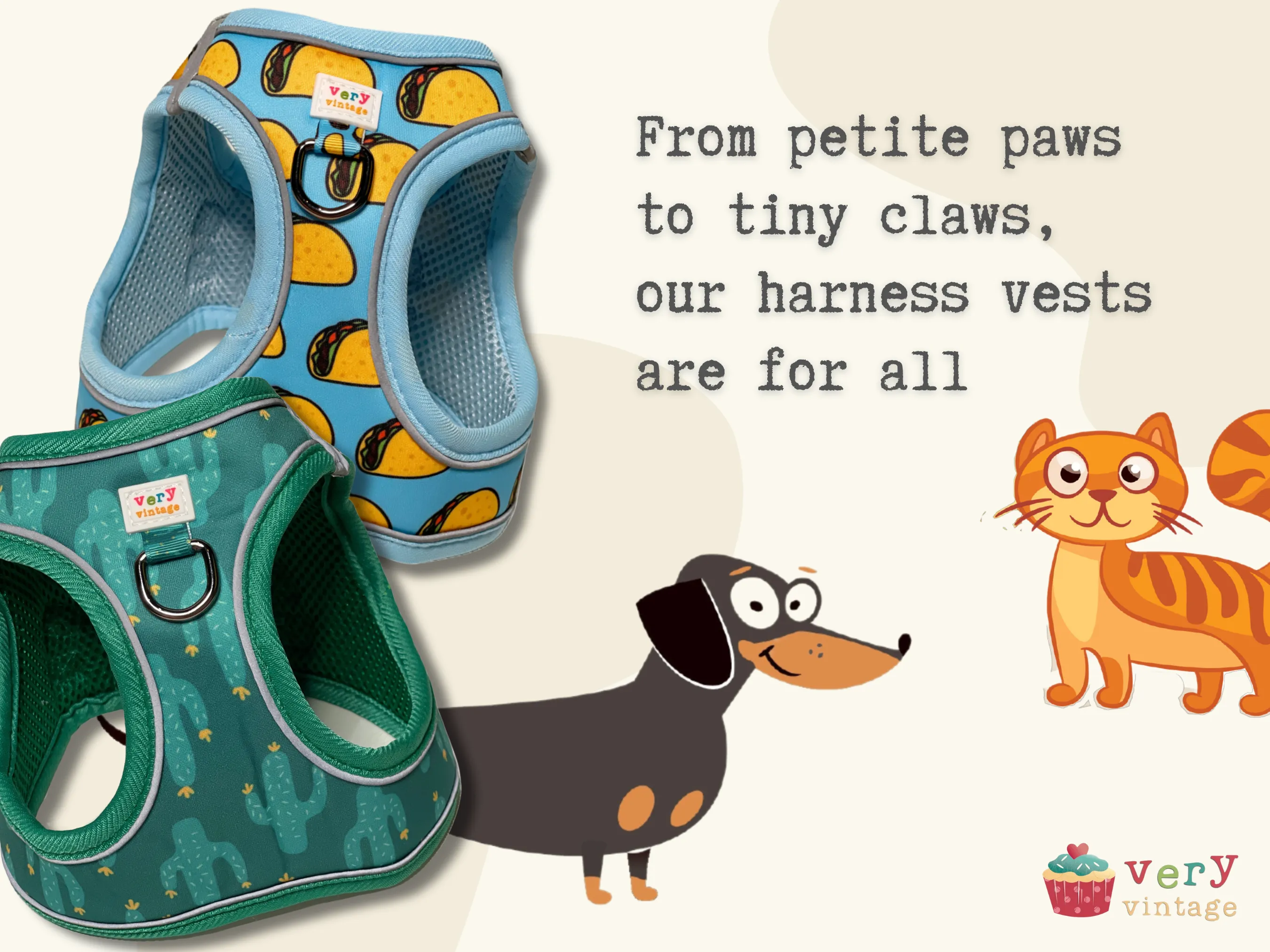 Murphy - Eco-Friendly Step In Harness Vest - Small Dog & Cat Harness