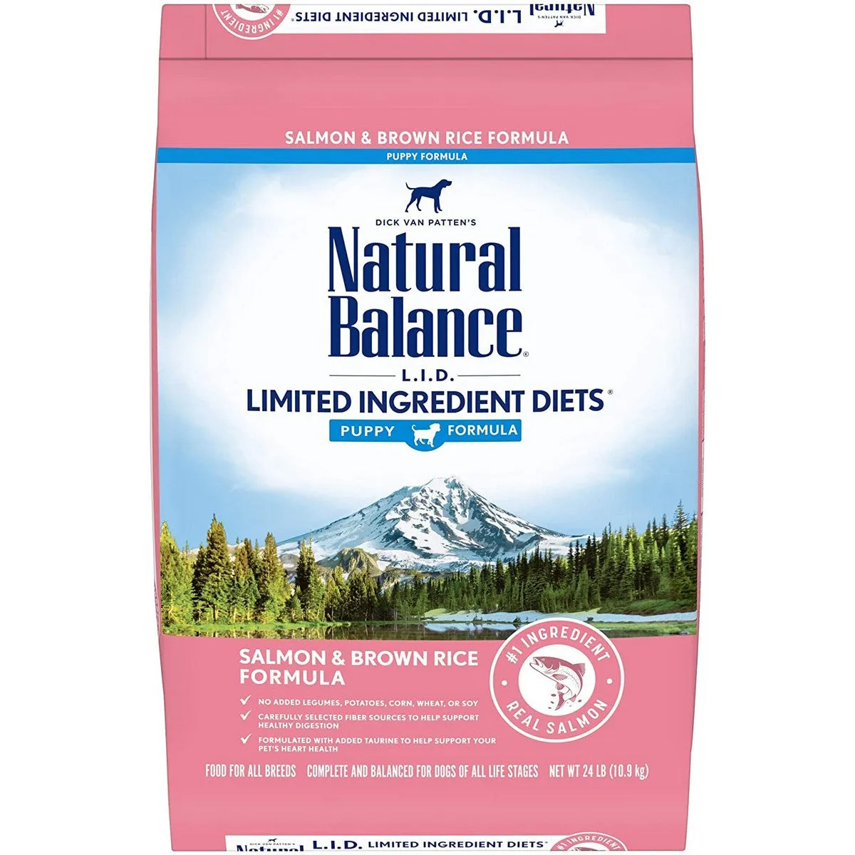 Natural Balance Limited Ingredient Salmon Rice Puppy Dry Dog Food 24lb