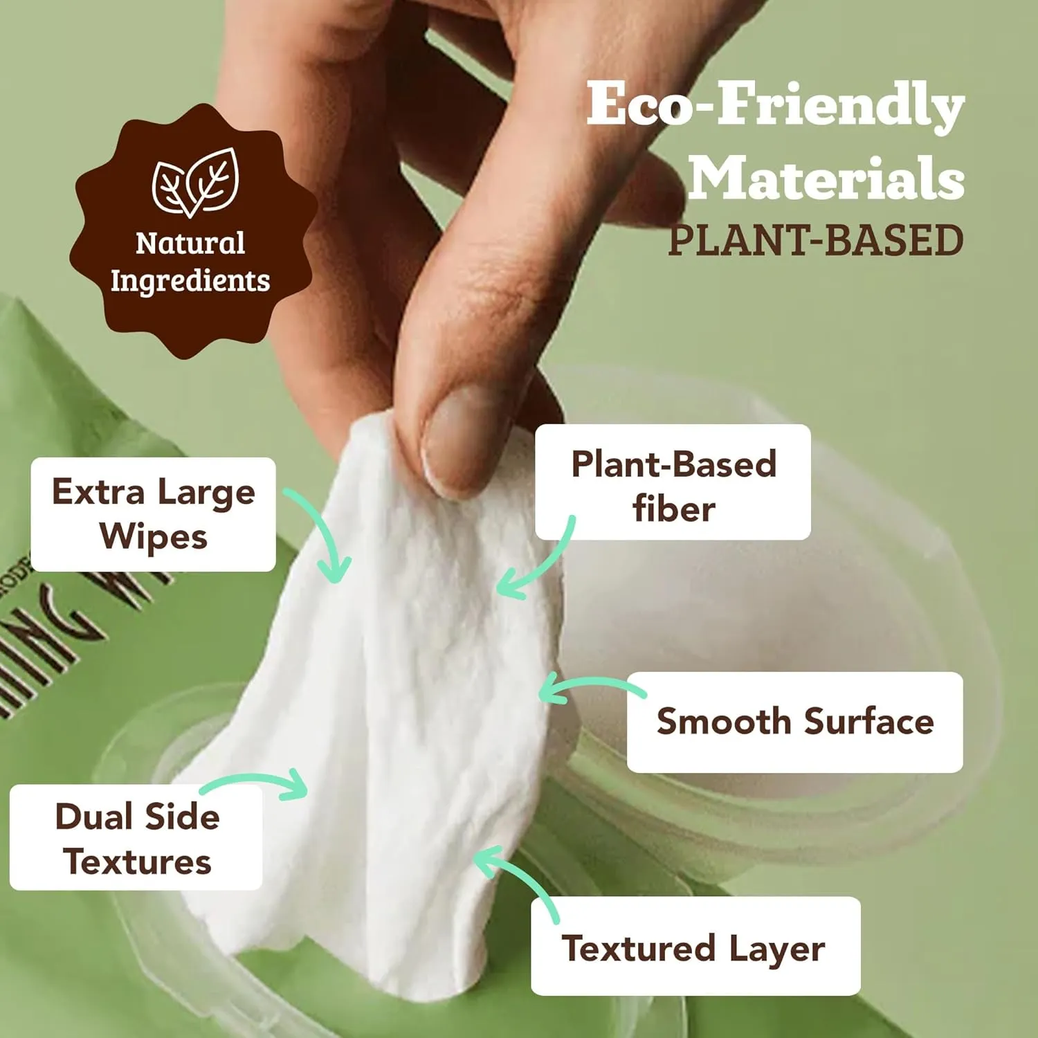 Natural Dog Company Grooming Wipes with Aloe Vera, Cleanses, Soothes, & Deodorizes, Fragrance Free, Hypoallergenic, Biodegradable Wipes - Dog Wipes for Ear, Paws, Face and Butt Wipes (200 Wipes)