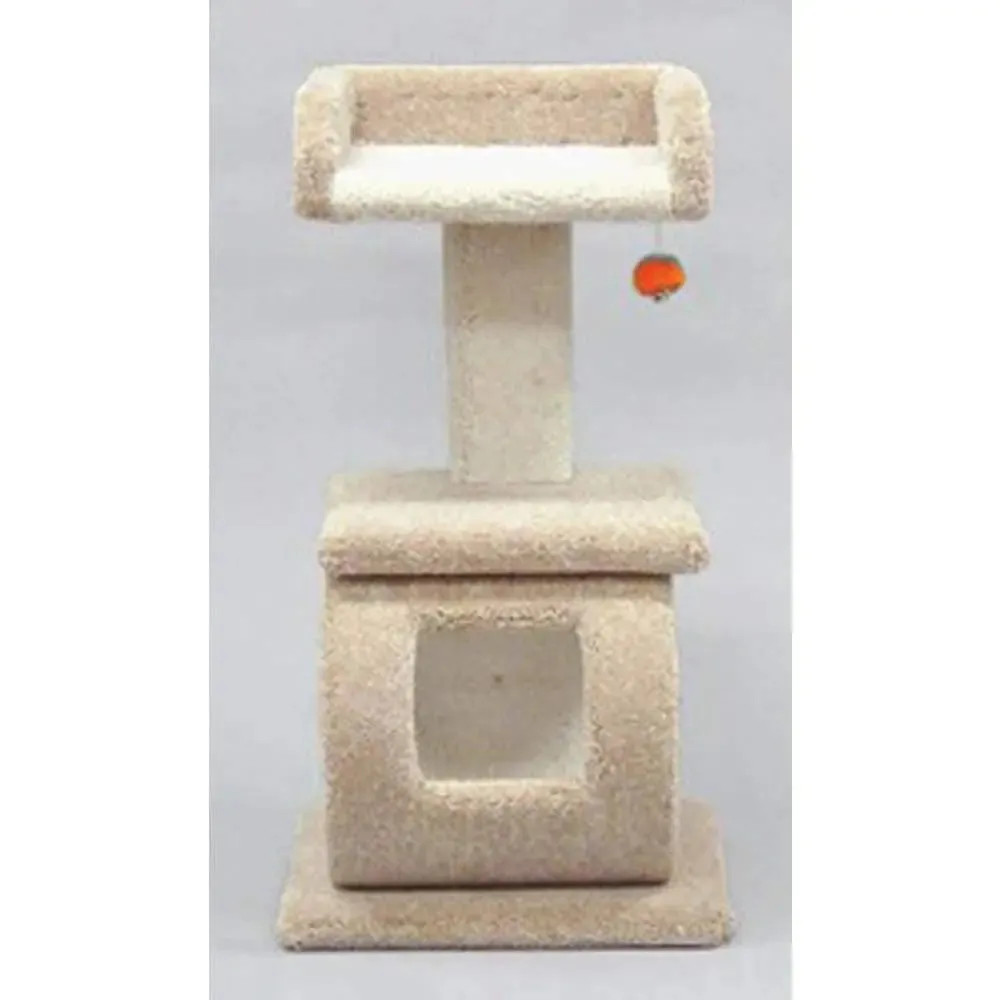 North American Pet Pedestal with Tray and Tunnel Pedestal Assorted 40 in