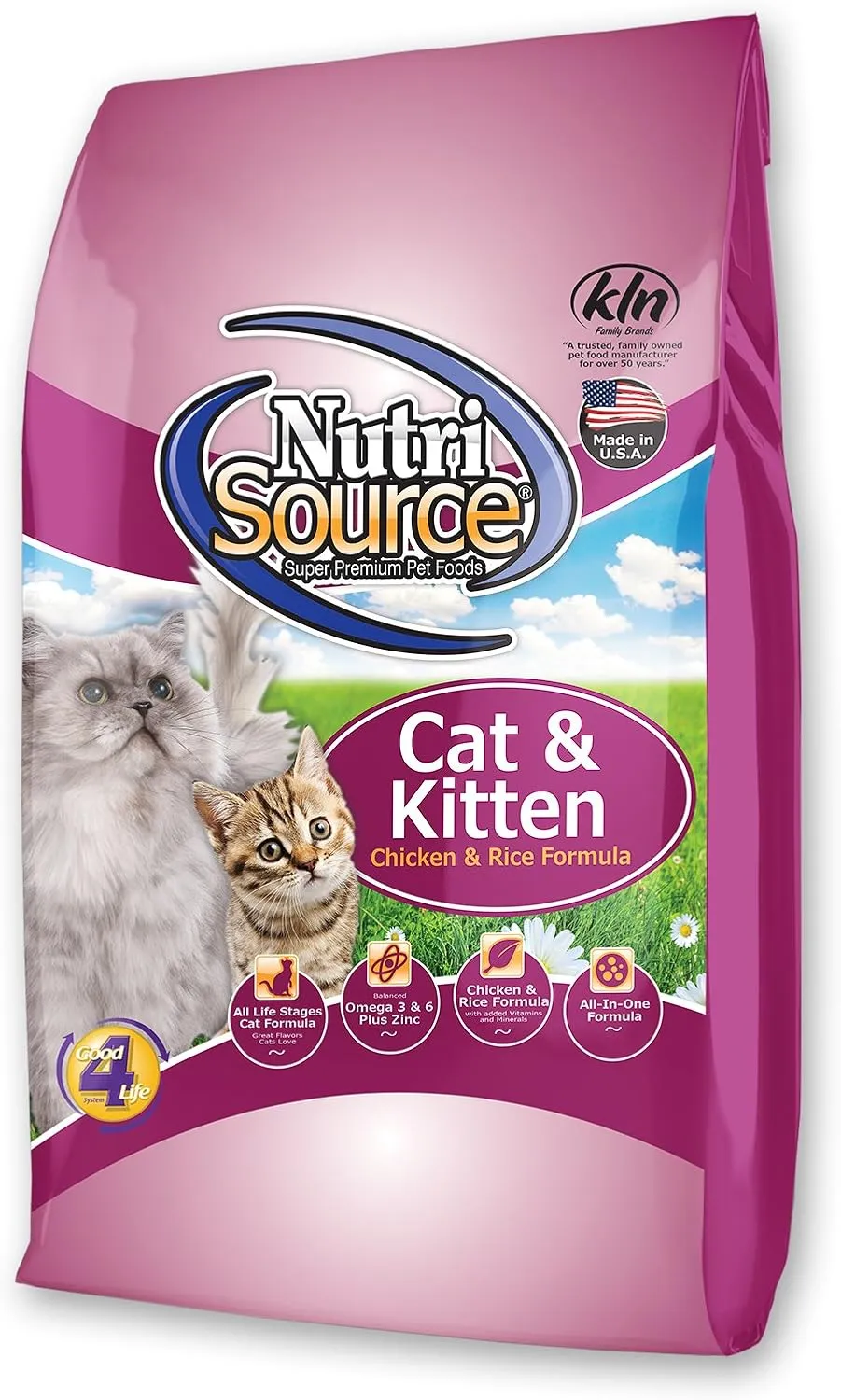 NutriSource Cat & Kitten Food, Chicken Meal, Salmon and Liver, 2.2LB