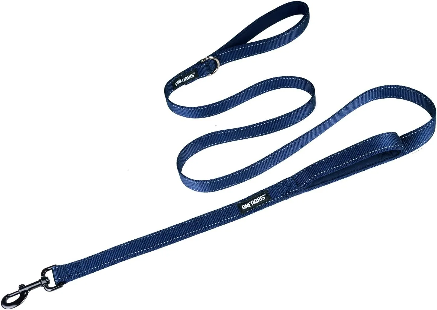 OneTigris Handled No-Pull Dog Walking Leash Long Traffic Leads for Medium to Large Dogs (Blue, 6FT)