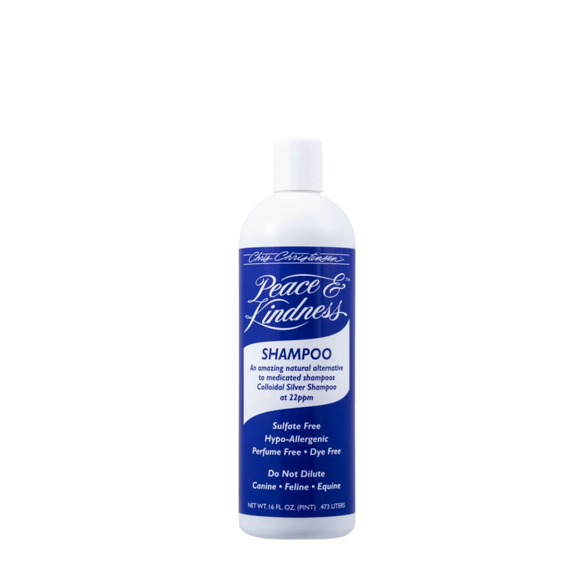 Peace & Kindness Colloidal Silver Shampoo 16oz by Chris Christensen