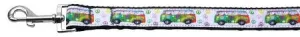 Peace Bus Ribbon Dog Collars 1 wide 6ft Leash