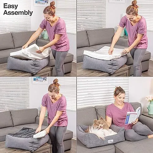 PetFusion - Cuddler Dog Bed - 25x21 Inch
