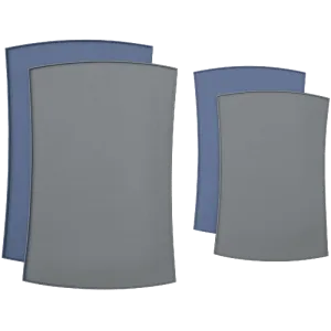 PetFusion Pet Food Mat in Premium FDA Grade Silicone (Large, Grey)