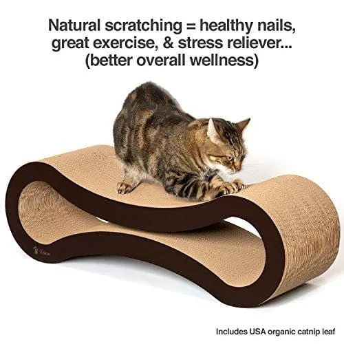 PetFusion Ultimate Cat Scratcher Lounge. [Superior Cardboard & Construction]. Beware 'Cheaper copycats' with 'unverified' Reviews