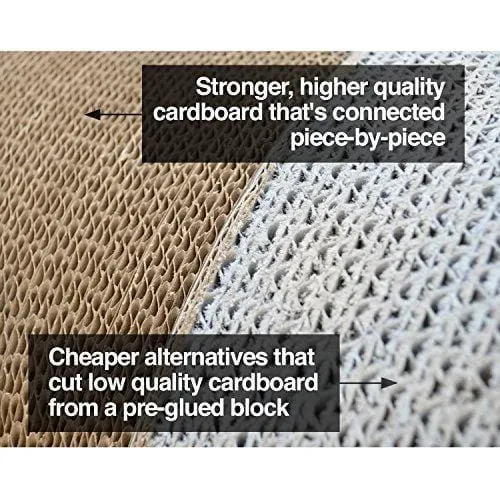PetFusion Ultimate Cat Scratcher Lounge. [Superior Cardboard & Construction]. Beware 'Cheaper copycats' with 'unverified' Reviews