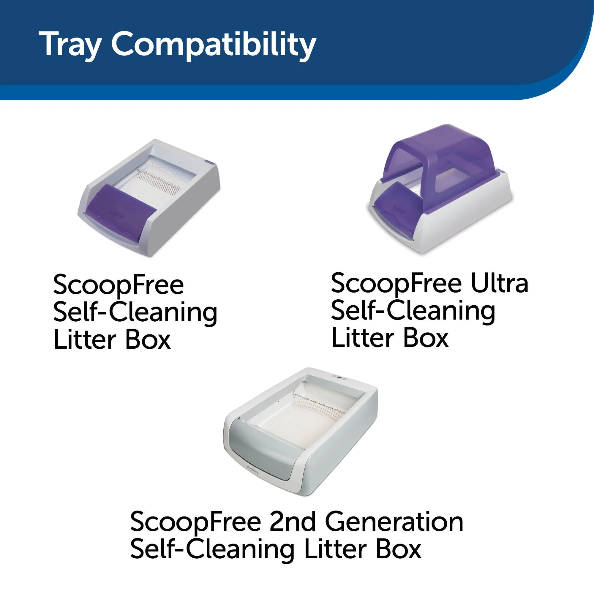 PetSafe ScoopFree Replacement Sensitive Crystal Litter Tray, 1-Pack – Easy Cleanup with Disposable Tray – Includes Leak Protection and Low Tracking Litter – Absorbs Odors on Contact