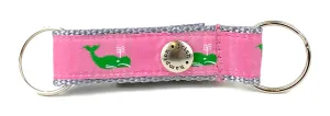 Pink/Green Whales Snappy Keychain - 751