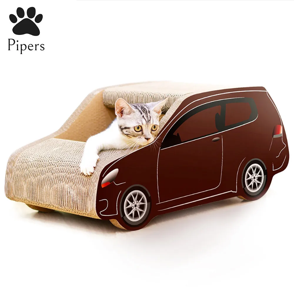 Pipers Cat Scratcher Cardboard Bed Lounge Sofa Pet House Post Board Small Large