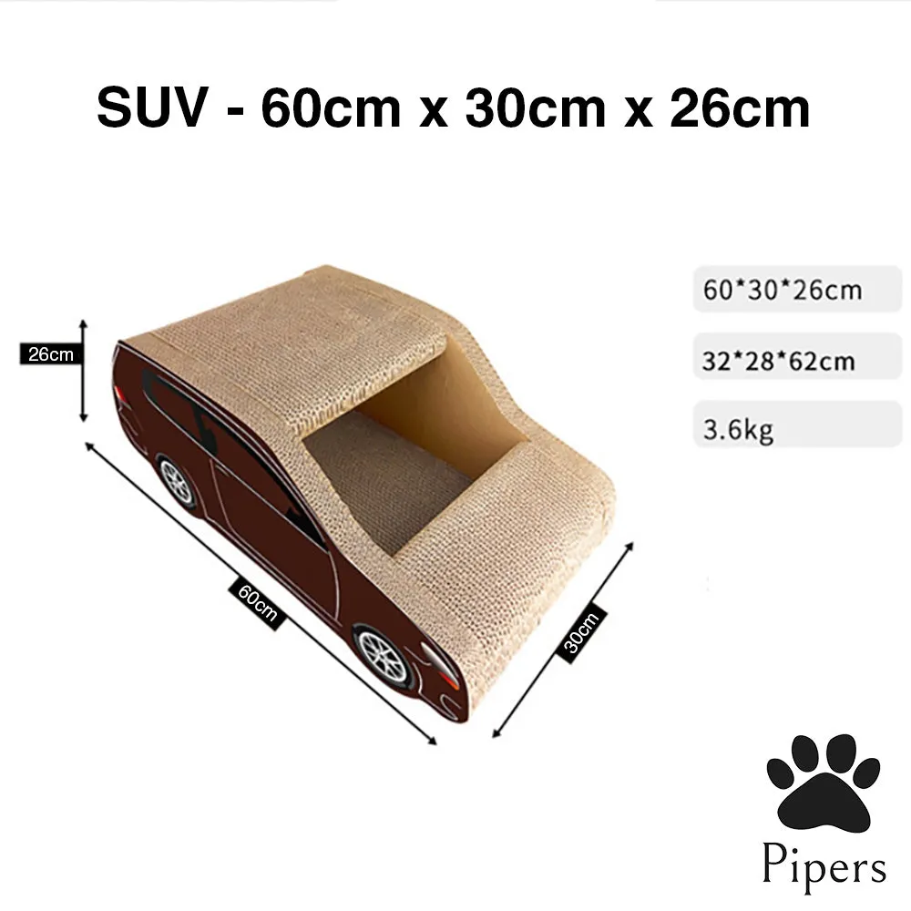 Pipers Cat Scratcher Cardboard Bed Lounge Sofa Pet House Post Board Small Large