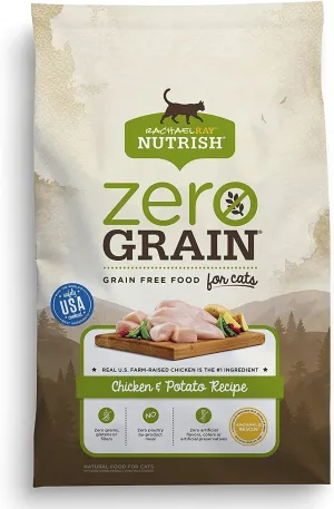 Rachael Ray Nutrish Zero Grain Natural Dry Cat Food, Chicken & Potato Recipe, 3 Pounds, Grain Free