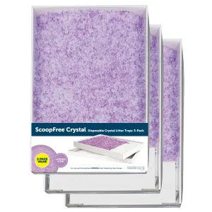 ScoopFree® Crystal Disposable Litter Tray, Lavender, 3-Pack