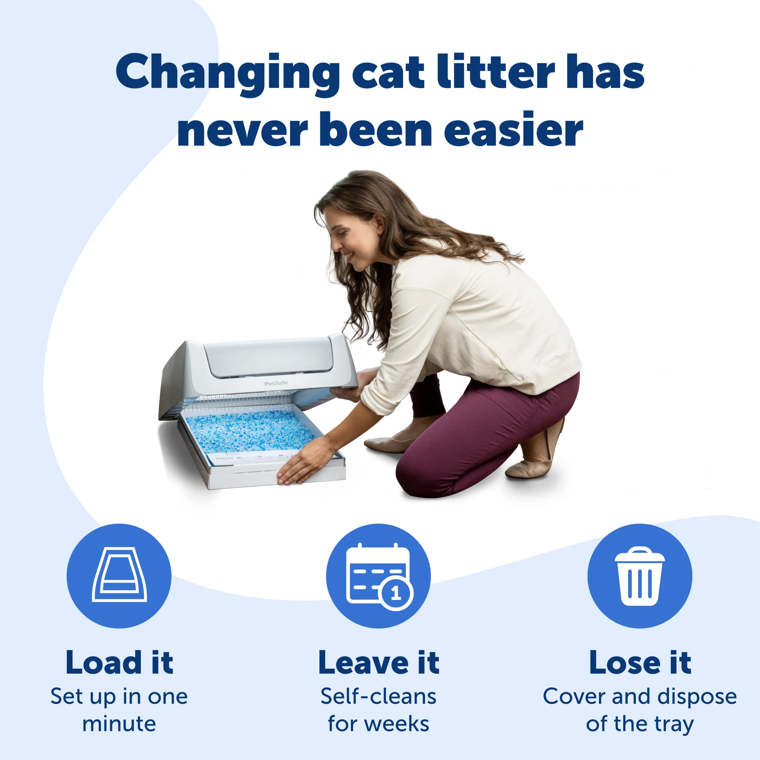 ScoopFree® Crystal Disposable Litter Tray, Lavender, 3-Pack