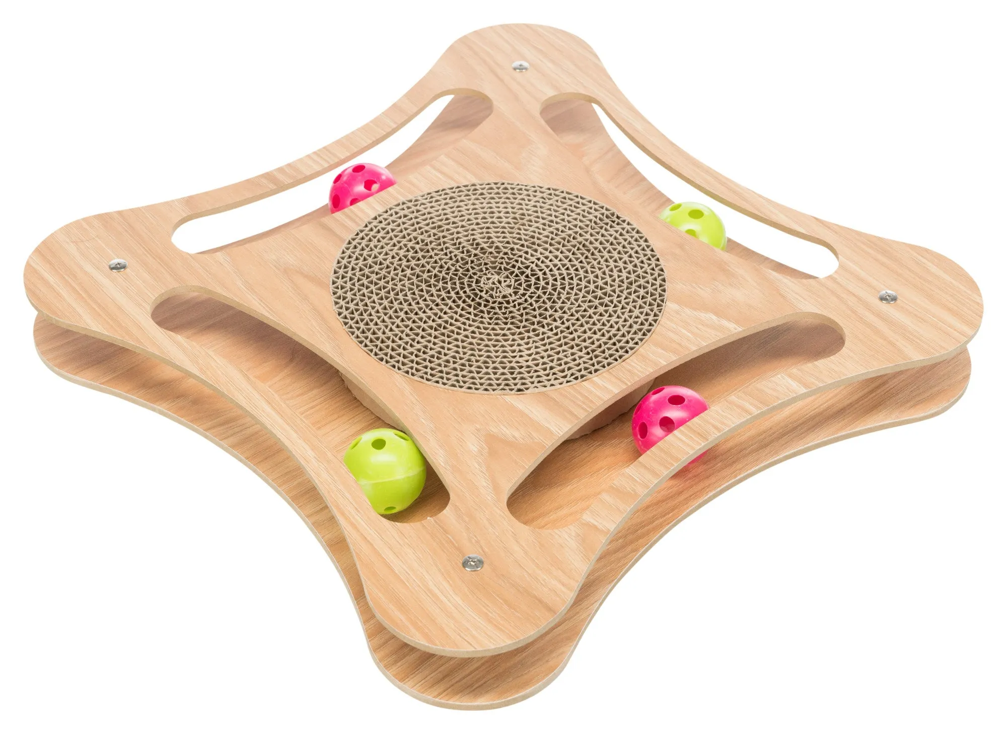 Scratching Cardboard with Wooden Frame