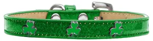 Shamrock Widget Dog Collar Emerald Green Ice Cream Size 10