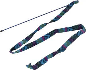 SPOT Ethical Pets 52071 Cat Teaser Fleece Frenzy Wand Pet Feather Toys