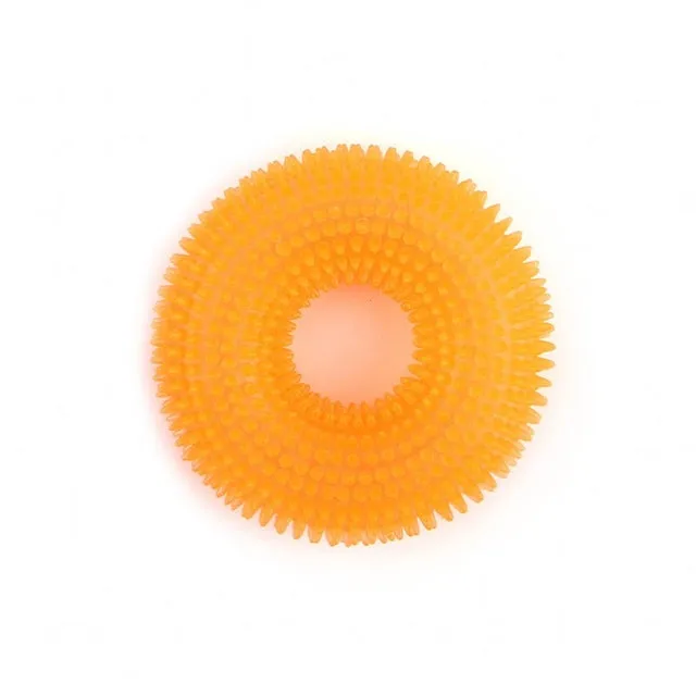 Squeak Chew Pet Dogs Training Chew Ring - in S / XL sizes