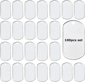 Stainless Steel Pet ID Tags,Dog Tag,Personalized Dog Tags and Cat Tags,Dog Tags Personalized, Personalized Dog Tags 100PCS